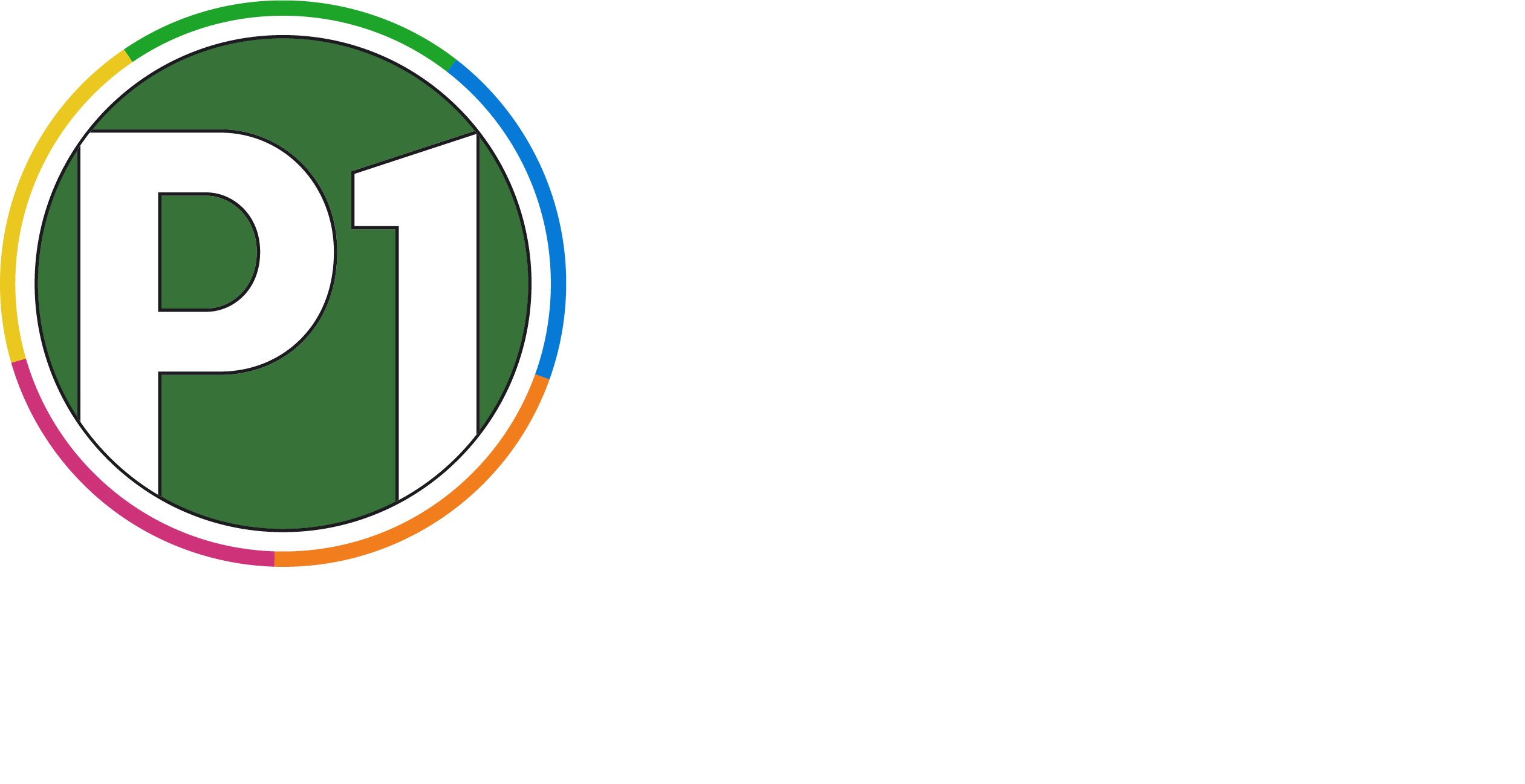 P1 LOGO_w tagline-White